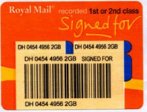 1st/2nd Class RECORDED DELIVERY (SIGNED FOR�)
